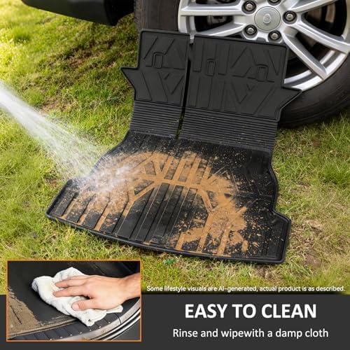 Cargo Mat for with Backrest Mat Replacement for ToyotaRAV4 2013-2018 (Include Hybrid) All Weather TPE CargoLiner Trunk Mat with Seat Back Mat Accessories - Image 6