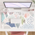 Faux Leather Large Mouse Pad, Office Desk Mat, 31.5"x15.7", Minimalist by ColorfulStar