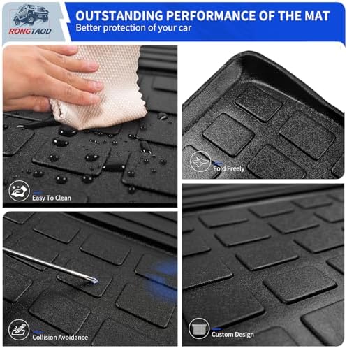 Rongtaod Cargo Mat + 2nd & 3rd Row Backrest Mats for 2021-2026 Kia Sorento - Image 5