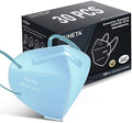 HUHETA KN95 Face Mask, 30 Pack Individually Wrapped, 5-Ply Breathable & Comfortable Safety Mask, Filter Efficiency=95%, Protective Cup Dust Masks Against PM2.5 (Blue Mask) by HUHETA