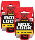 Scotch Box Lock Packaging Tape, 1 Roll with Dispenser, 1.88 in x 800 in, Extreme Grip, Sticks Instantly to Any Box (195) (Pack of 2) by ScotchBrand