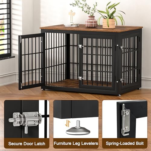 rehomerance 38" Heavy Duty Dog Crate Furniture for Large and Medium Dogs - Image 4
