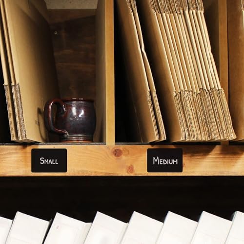 ChromaLabel 2 x 3 Inch Black Rectangle Labels, Writable, 250/Box - Image 3