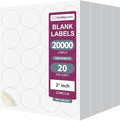 NextDayLabels - 2 Inch Round Circle Stickers - Matte White Blank Laser/Inkjet by NextDayLabels