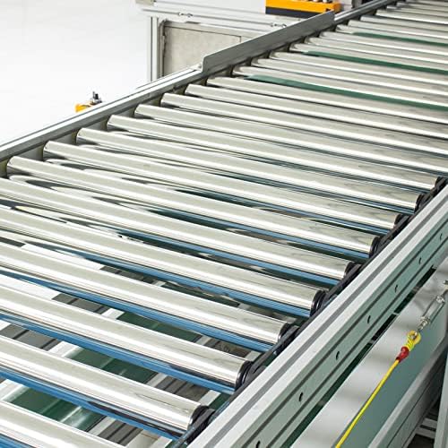 PATIKIL Conveyor Roller 1.5" Diameter 8" Length, Stainless Steel Gravity Transmission Replacement Part Galvanized End, Silver - Image 5