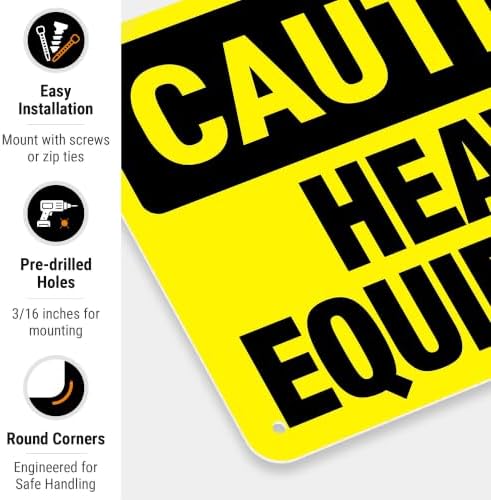 Heavy Equipment Sign, OSHA Caution Sign, - Image 2