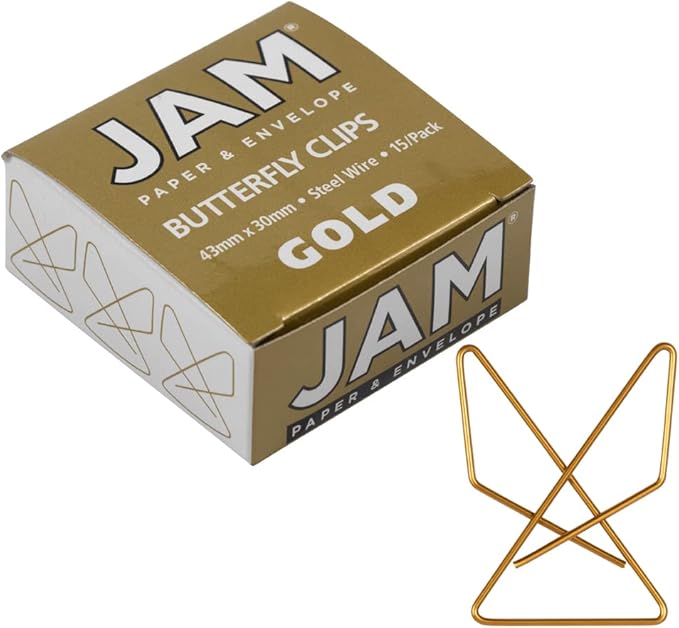 JAM PAPER Colorful Butterfly Clips by JAMPaper