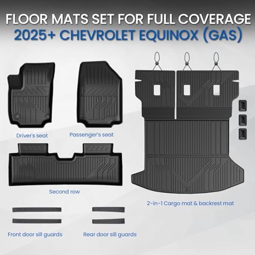 Floor Mats for Chevy Equinox & GMC Terrain 2025-2027 Gas Only - Image 2