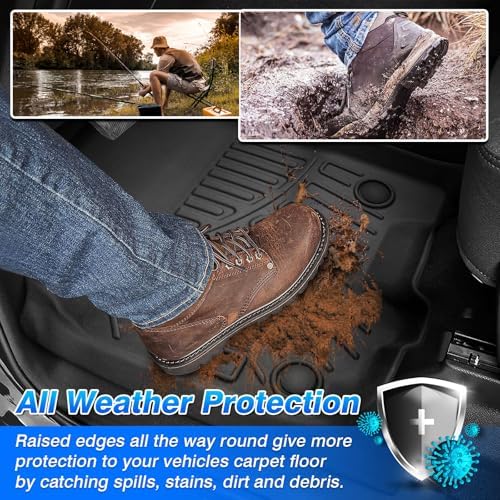 Cartist Car Mats for Ford Mustang Mach E 2021-2026, All Weather Floor Mats and Cargo Liner for Mustang Mach E Accessories, Heavy Duty Rubber Mats, Car Accessories - Image 4