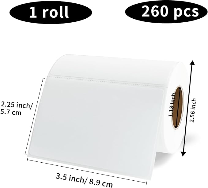 Name Tag Stickers, 3.5" x 2.25" White Labels, Waterproof/Oil/Tear Resistant/Ink - Image 3