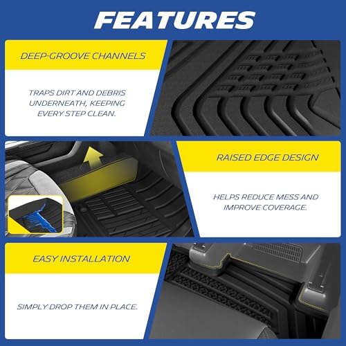 Michelin Vehicle Mats for 2024-2026 Toyota Tacoma Double Cab Auto Tran - Image 5