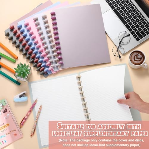 Fuutreo 8 Set Discbound Notebook Cover and Disc Set, Soft Color - Image 4