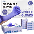 Medguy Medical Nitrile Exam Gloves, 4 Mil Powder-Free Latex-Free Food-Safe Clean Protective Disposable Glove Violet 1000Pcs by Medguy