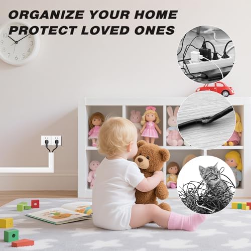 39" Silicone Cord Hider for Wall Mount TV,Large Self-Adhesive Cable Hider - Image 4