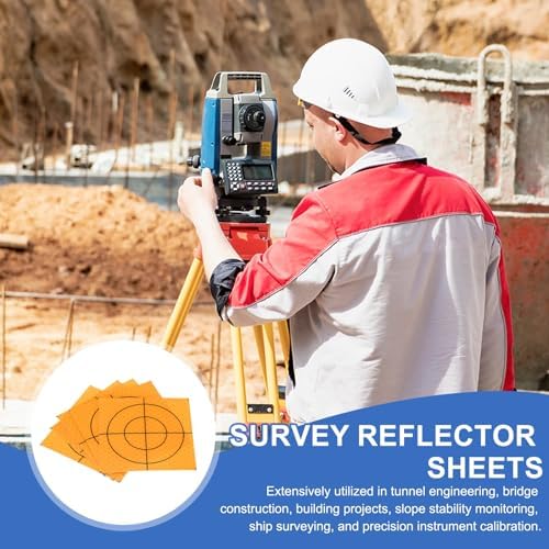 PATIKIL Survey Reflector Target Self-Adhesive Reflective Sheet Target Mark Tape, Suit for Ship Inspection - Image 5