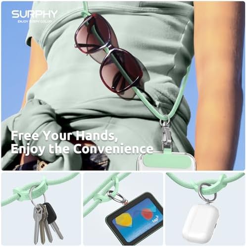 SURPHY Phone Lanyard Crossbody, Phone Strap Crossbody with 2 Tether Tabs - Image 3
