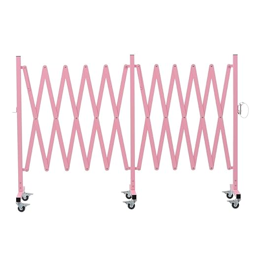 GYMTIME Expandable Metal Barricade, Flexible Mobile Safety Barrier, Folding by GYMTIME