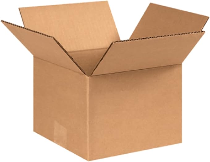 Secure Seal - 8x8x6 Pack of 50 Corrugated Cardboard Packing Shipping Mailing by Secure+Seal