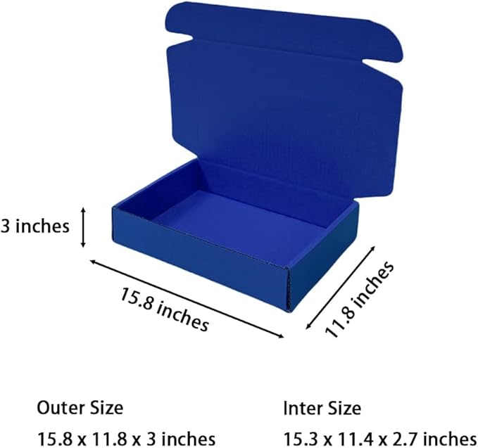 20 Pcs 15.8 x 11.8 x 3 inches Shipping Boxes - Image 2