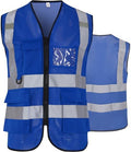 Reflective Safety Vest for Men Women 6 Pockets High Visibility Construction by Tenrry