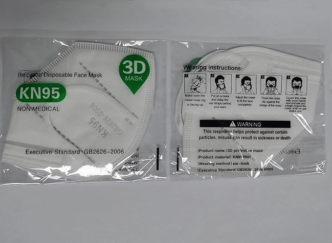 SAROULU 5-Layer Breathable Disposable KN95 Face Masks Respirator Cup Dust Safety Protection Mask - Image 7