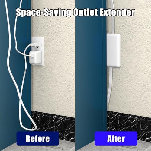 CABOCASA Dual 6FT Ultra-Thin Outlet Concealer with 6 Outlets - Image 6