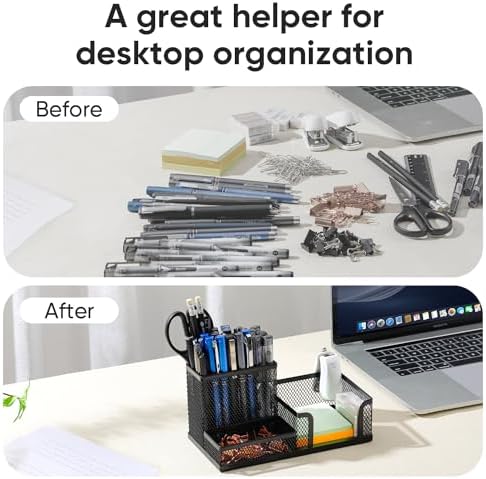deli Mesh Desk Organizer, Black - Image 4