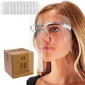 Salon World Safety Face Shields with Clear Glasses Frames (Case of 80) by TCPGlobal
