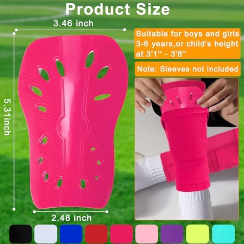 2 Pairs Shin Guards Soccer for Kids,Shin Pads Extra Lightweight Breathable Slide in Shin Guard for Football Training Match Outdoor Activities Protective Slip-in Shin Guards for Boys Girls - Image 2