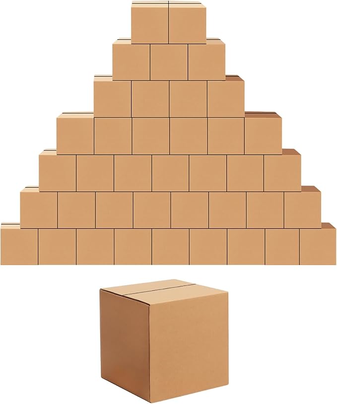 Edenseelake 40 Pack 6x6x6 inches Shipping Boxes Small Cardboard Boxes by Edenseelake