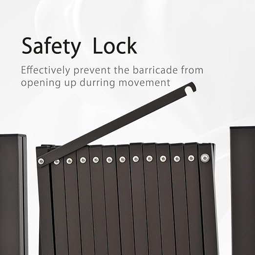 GYMTIME Metal Expandable Barricade, Portable Safety Barrier - Image 3
