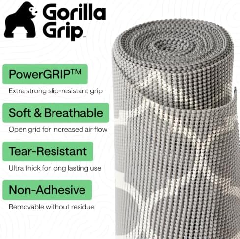 GORILLA GRIP powerGRIP Drawer Shelf and Cabinet Liner, 12"x20', Chevron - Image 2