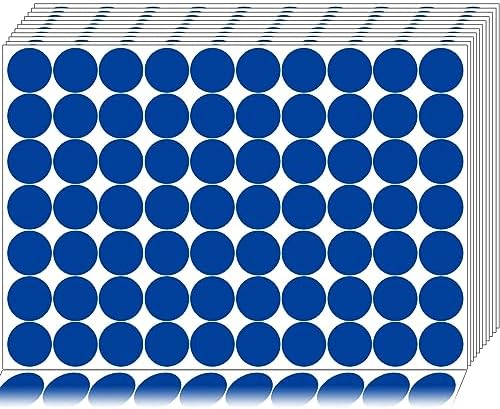 1400 PCS Blue Dot Stickers Round Coding Labels Circle Dots Labels Stickers Polka Circle Dot Stickers Label Sticker for Office,Classroom,Papers Etc by ZACOOL