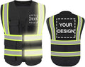 YOWESHOP High Reflective Visibility Safety Vest Custom Your Logo Safety Workwear by YOWESHOP