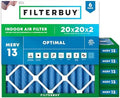 Filterbuy 20x20x2 Air Filter MERV 13 Smoke & Allergy Defense (6-Pack) by Filterbuy