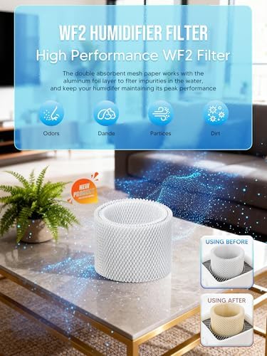 WF2 Humidifier Filter Replacement for Vicks V3500 V3100 V3600 V3900 V3700 VEV320 & Kaz 3020 Cool Mist Humidifiers Pack of 4 - Image 7