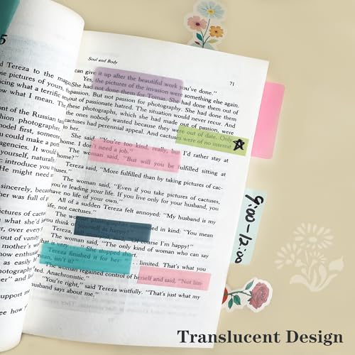 ELII 500 PCS Book Tabs 2 Inch Sticky Index Tabs,Colored Page Markers - Image 4