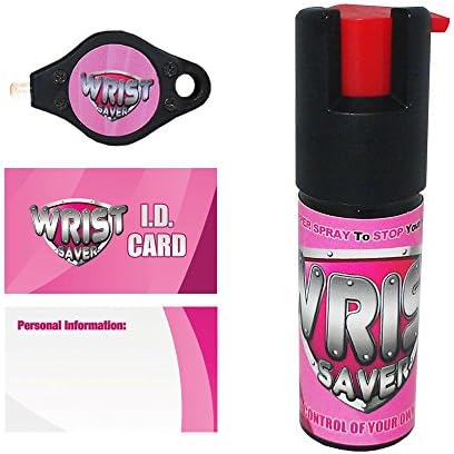 Police Strength OC Pepper Spray for Running, Lightweight Compact Self Defense Wristband Ideal for Women Runners, Joggers & Walkers w/ID Card, LED Light & Reflective Edging - Image 5