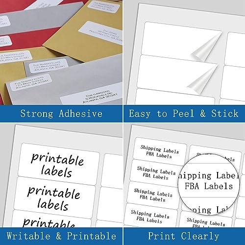 [2000 Sheets 60000 Labels] BESTIKER Address Labels 1” x 2-5/8” Shipping Mailing Labels 30 per Page Printable FBA Barcode Label, Laser & Inkjet Printer Labels 30up White - Image 4