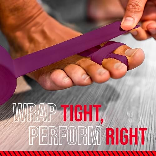Ringside 1” Athletic Trainers Tape, 5 Rolls, Adhesive Cotton, Purple - Image 6