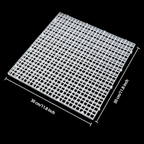 24 Pcs Aquarium Fish Tank Divider Plastic Egg Crate Filter Bottom - Image 2