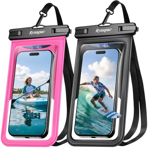 Rynapac Waterproof Phone Pouch 2 Pack, Waterproof Phone Case, [Up to 8.5''] by Rynapac