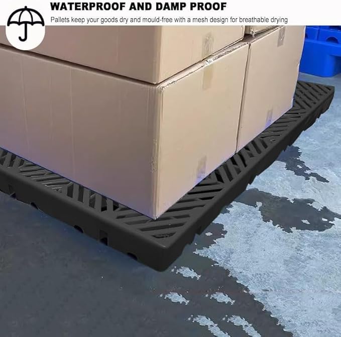 Plastic Pallet, Safety Storage Nestable Shipping Grid Pads - Image 4