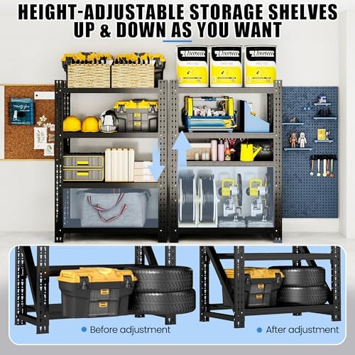 Heavy Duty Metal Shelving Units, Garage Shelves & Storage System - Image 5