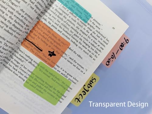 ELII 500 PCS Tabs for Annotating Books, Clear Book Tabs Sticky Index Tabs - Image 4