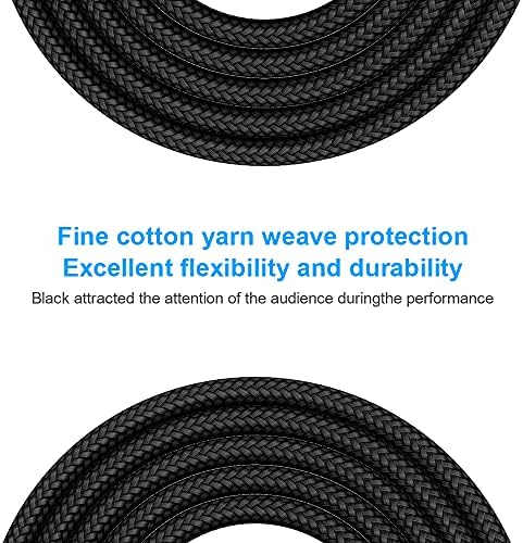 New Bee Guitar Cable 15ft Electric Instrument Cable Bass AMP Cord 1/4 Right to Straight for Electric Guitar, Bass Guitar, Electric Mandolin, Pro Audio - Image 5