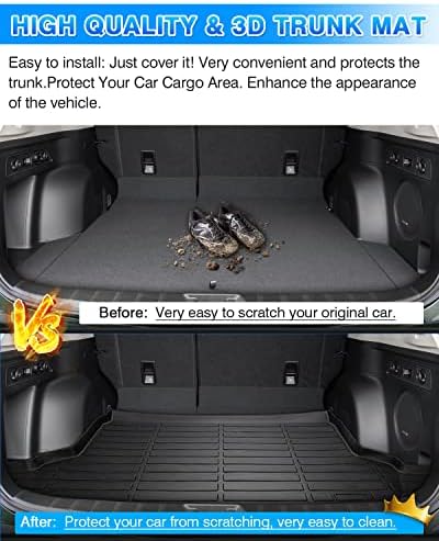 Cartist Cargo Liner Compatible with 2014-2018 Subaru Forester, All Weather Rear Trunk Mat for Forester Accessories Heavy Duty Waterproof - Image 6