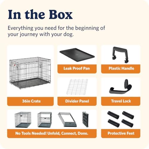 LifeStages by MidWest 36-Inch Double Door Crate, M-L Breeds, 41-70 lbs - Image 4