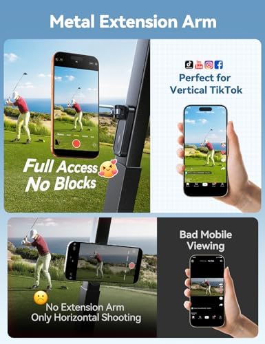 Dual-Sided Magnetic Golf Cart Phone Holder ,360° Rotatable Golf Accessories - Image 4