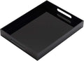 Glossy Black Sturdy Acrylic Serving Tray by KEVLANG